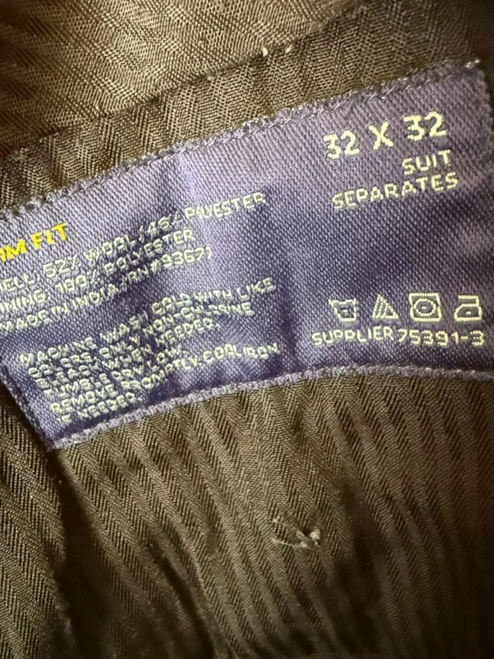 Grey 2-piece suit - blazer and trousers. blazer is 38 reg, pants are 32x32